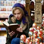 Sasha Luss Instagram - Me spending my quarantine in Russia reading Dostoyevsky with matreshkas aside. #matreshkaalert