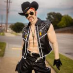 Sasha Velour Instagram - The return of my drag-king alter ego “Alexander Velvet”! Inspired by my favorite kings, I got dressed up in head-to-toe plastic for this biker/cowboy/Tom of Finland fantasy. Look @caseyyalater Embroidery by @jimmy.makes.things Padding by me Photos by @gregendries