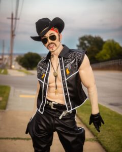 Sasha Velour Instagram - The return of my drag-king alter ego “Alexander Velvet”! Inspired by my favorite kings, I got dressed up in head-to-toe plastic for this biker/cowboy/Tom of Finland fantasy. Look @caseyyalater Embroidery by @jimmy.makes.things Padding by me Photos by @gregendries