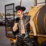 Sasha Velour Instagram - The return of my drag-king alter ego “Alexander Velvet”! Inspired by my favorite kings, I got dressed up in head-to-toe plastic for this biker/cowboy/Tom of Finland fantasy. Look @caseyyalater Embroidery by @jimmy.makes.things Padding by me Photos by @gregendries