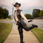 Sasha Velour Instagram - The return of my drag-king alter ego “Alexander Velvet”! Inspired by my favorite kings, I got dressed up in head-to-toe plastic for this biker/cowboy/Tom of Finland fantasy. Look @caseyyalater Embroidery by @jimmy.makes.things Padding by me Photos by @gregendries