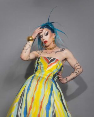 Sasha Velour Instagram - Wearing @christopherjohnrogers, @misho_designs jewelry, and custom dyed hair by @johnnovotny for the @glaad awards last night. (Studio photos by @mettieostrowski)

I was nominated for “Outstanding Live TV Journalism – Segment or Special” for my appearance on Good Morning America last year about the drag ban. I also presented the award for “Best Reality Program” with my We’re Here sisters and the brilliant @brotherjones_ who spoke about the need for lawmakers to focus on stopping actual violence and injustice instead of targeting the LGBTQ  community. 

As a final note, I was moved by the protesters outside and inside to investigate the partnership between GLAAD and the Anti-Defamation League. Although the ADL has helped track anti LGBTQ  hate across the country, they have destroyed their own credibility by consistently labeling human rights advocacy for P@ lestine as antisemitism, vilifying protestors, and working to suppress all activism for G @ za. The actions of ADL are not consistent with our standards for justice as a queer community, and I urge institutions like GLAAD to publicly suspend all future work with them and support queer Palestinians. None of us will have liberation until all of us do. 

Getty photos @taylorehill and Kristina Bumphrey