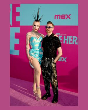 Sasha Velour Instagram - At the season 4 premiere of @werehere last night!

Congratulations @thequeenpriyanka, @latriceroyale, @jaidaehall, @peter_lo_g, @johnnieinstagram, @thestevewarren and the entire team. I’m so proud to be part of this breathtaking show, and follow in the footsteps of the brilliant first 3 seasons! Can’t wait to hear what everyone thinks of this radical new approach (first episode is tomorrow).

The night was even more special getting to walk the pink carpet with my drag daughter Jess (who you will meet in episodes 5 & 6) and my partner Johnny (who produced all the drag shows this season). 

Photos @gettyimages/Jeffrey Mayer and @davidjonphotography