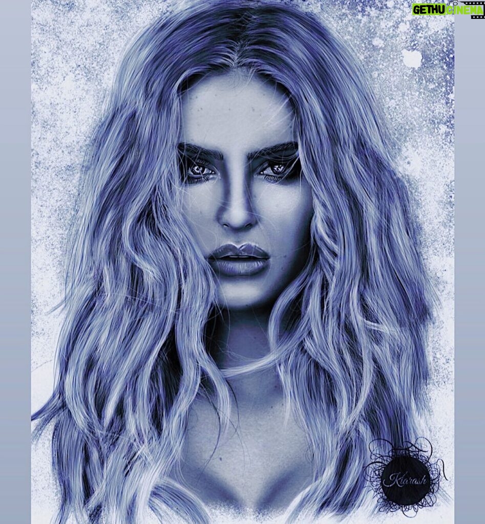 Saxon Sharbino Instagram - @kiarash_hd drew this drawing of me 💜 thank youuu