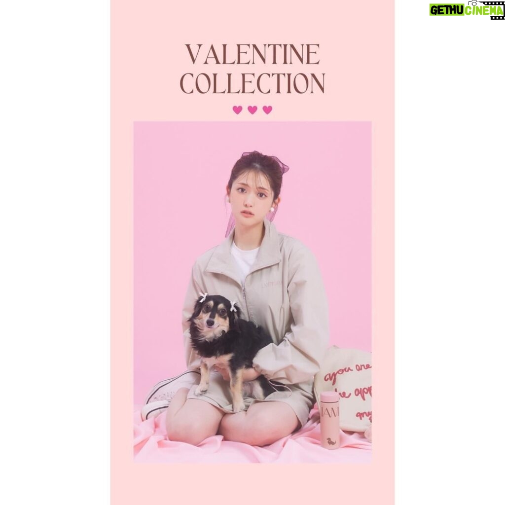 Sayuri Matsumura Instagram - 🍎 LANTINAM VALENTINE Collection 販売開始してます♡ ¥10,000以上ご購入の方に 私からのバレンタインチョコレートプレゼントしてます☺️❤️ バレンタインらしく めちゃくちゃlovelyなアイテムがたくさん♡ 甘々のVALENTINEをお過ごしください♡ 私の大好きないとしくんも撮影に参加してもらいました🐶♡ 可愛すぎて大好きが止まらないですっ😭💝