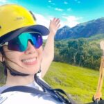 Selena Lee Instagram - 第一次 #Zipline 感覺似人肉大炮 🤣 或者超人都得。 不過，點解安全帽⛑️要咁臭啊😱. 好在我有戴帽。 帽正在消毒中⚠️ 大家有試過嗎？ First time zip lining!!! Feeling like a human canon ball!!! 🤣 So much fun! But the safety helmets SMELLS terrible, thankfully I have a cap on. 🥹 Cap currently disinfecting ⚠️ #seleenalee #happyIsHealthy #ziplineadventure #play #ocd #潔癖發作 #superman #超人