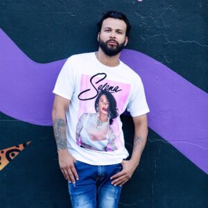 Selena Quintanilla Instagram - 👚NEW MERCH FRIDAY👕
New Design! Pink Selena White Tee
100% Cotton Unisex Crew Neck
AVAILABLE NOW only at www.q-productions.com