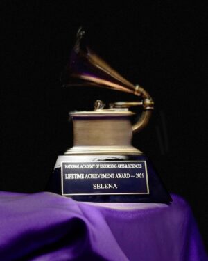 Selena Quintanilla Instagram - Thank you to the The Recording Academy in recognizing Selena for this year’s Lifetime Achievement Award and a special thank you to Selena’s fans for their love and support to her music and legacy.💜 #Grammys @recordingacademy