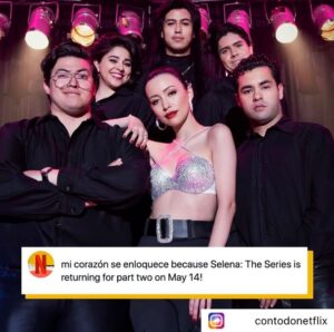 Selena Quintanilla Instagram - Repost: @contodonetflix in its first four weeks, 25 million households sang Como la Flor with Selena: The Series — and we're ready for an encore performance when new episodes drop in May!