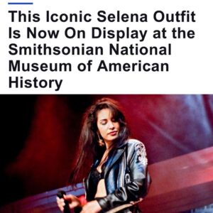 Selena Quintanilla Instagram - Worn at the 14th Annual Tejano Music Awards in 1994, this iconic Selena outfit was donated to the Smithsonian Museum in 1998. It is now on display at the Smithsonian National Museum of American History’s “Entertainment Nation” exhibition. 

Cool fact: Selena performed “Dondequiera Que Estes” with the @barrioboyzz and “Bidi Bidi Bom Bom” with Los Dinos at the TMAs. 

Read more about in the LINK IN BIO 

@billboardlatin @smithsonian.nhm @billboard