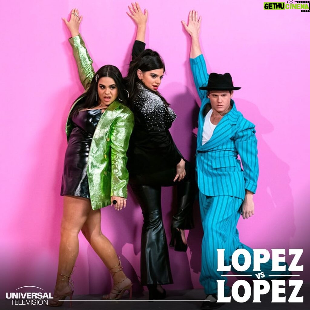 Selenis Leyva Instagram - Us after the #LopezvsLopez cast confirmed Season 2 is coming to @nbc on April 2nd… until then, catch up on Season 1 on @netflix!