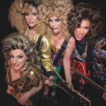 Serena Autieri Instagram - Eighties! Sisters having fun @therealhunzigram @ninazilliofficial @katioska76 🔥 #80s #TheBangles #MichelleImpossible 📷 @luca_duke 💄 @stefaniadalessandromakeup
