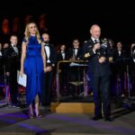 Serena Autieri Instagram - ‘Melodie d’autore in una serata di maggio’ Una serata magica immersa nella splendida cornice del Parco Archeologico del Colosseo di Roma. Grazie @aeronautica.militare per avermi voluto ancora una volta al suo fianco. Abito: @giorgioarmani gioielli: @roberto_coin