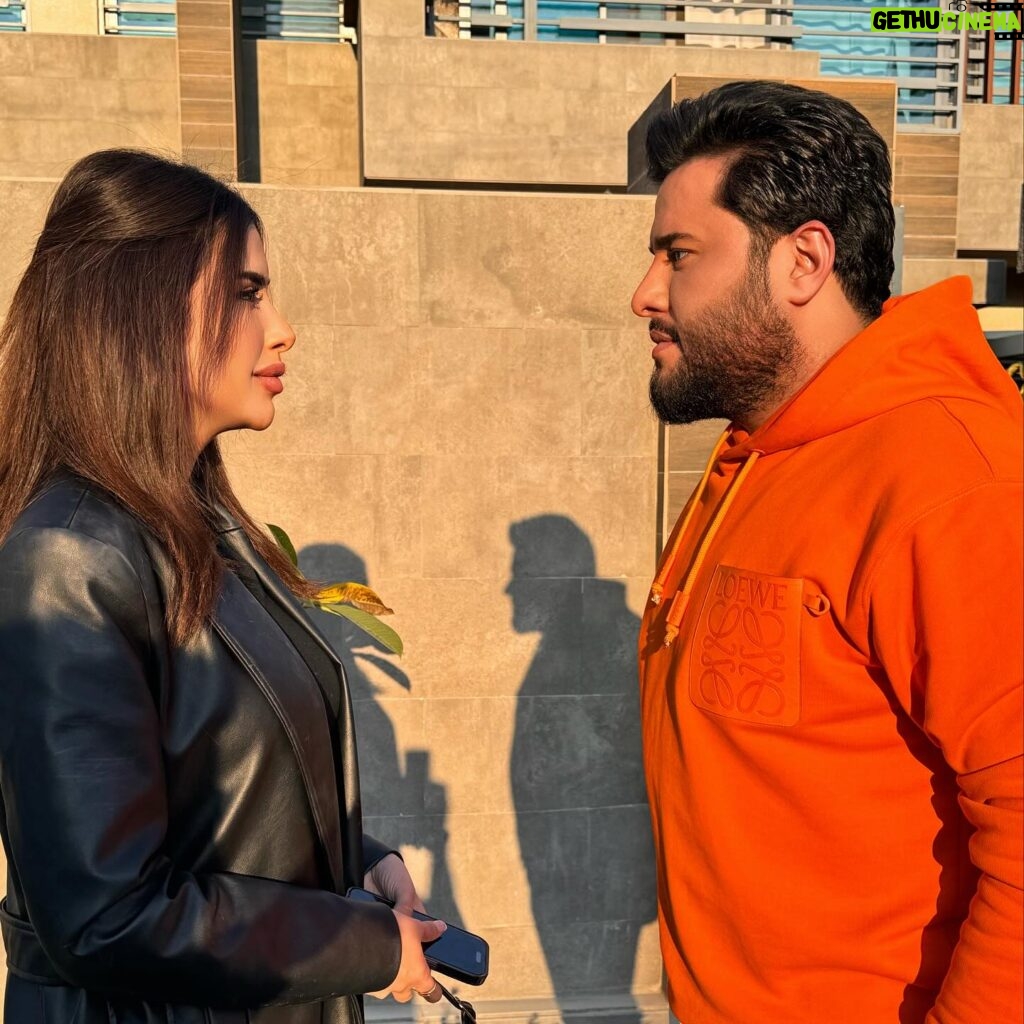 Shahad Al Khattab Instagram - كواليس مسلسل #ملاك 🎬 #محمد_السالم #شهد_الخطاب على قناة العراقية