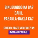 Shaina Magdayao Instagram - Stop the abuse. No excuse. “1 in 3 women experience violence throughout their lifetime.”? Yet, violence against women and girls is still the most pervasive human rights violation globally. #noexcuse #walangpalusot #babaemaylabanka #16days #notogbv