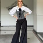 Shanik Aspe Instagram - En mi último reel compartí como arme estos 3 looks en gris con una misma prenda “top estilo corset “ por si quieres algunas ideas ❤️. Cuál te gusta más 1, 2 o 3 🤔?