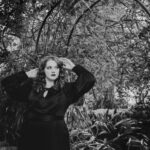 Shannon Purser Instagram - O October! Blanket me in auburn leaves and dappled sun. Speak to me in spectral winds and warm spice. Let me be not afraid of the darkness. Let me welcome the unknown to my hearth as an old friend and take its hand. Let the whispering ghosts both ancient and new come to greet me. I am a wandering spirit just like you. 🕸⚰️🖤🎃 •photos: @susieq• •hair/makeup: @blondiewoodbeauty• •clothing/location: @michelinepitt @la_femme_en_noir_•