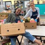 Shanola Hampton Instagram - @conniebritton and I brought our families together this Thanksgiving! Packing fresh produce, serving hot meals, filling cars with food, flowers, and love! It’s always a pleasure serving with @feedingamerica, but even more special doing it with the whole family! Thank you @sfcla! Be a part of the movement to end hunger! Feedingamerica.org
