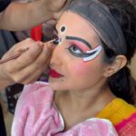 Sharanya Turadi Instagram – One of my DJD avatars to remember. 🎨
Getting ready to perform Yaksha gana  on stage for my last performance for DJD , a folklore dance form of Karnataka. 

The costume was so heavy and we had to practice with the heavy costumes and makeup in order to get used to dancing on the stage with the same energy as rehearsal. 
It was exhausting and exciting at the same time. 
Love n Gratitude 🙏❤️