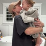 Sharna Burgess Instagram - It’s so hard to process how much life has grown and changed since that first clip, and yet, some things (like chocolate milk) remain the same. My god I had no idea just how beautifully different and full my days would be. Home renovations, Christmas chaos, running around after a VERY active and opinionated toddler lol. When pregnant, chocolate dairy milk was my greatest obsession and I guess not much has changed there :) Today, life is everything I’ve ever wanted. Now, as I watch Zane grow, I’m creating new memories with my whole tribe and you better believe chocolate milk makes an appearance ✨ @gonnaneedmilk #gonnaneedmilk #ad