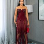 Sharon Ooja Instagram - Had a lovely day today with my @schweppesng Schweppes family at the Coca-Cola system sales convention in Lagos😍😍😍 can’t wait to show you guys videos of how it went for now take these pictures of my outfit 😍😍😍 Styled by @dahmola Outfit @weizdhurmfranklyn Make up @mayhaz_ Photography @bangraphy