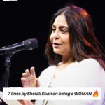 Shefali Shah Instagram - “I know I have stretch marks, but we’ll then so does the sky” ❤️ “As a Woman, I Know…” By Shefali Shah is a fire performance 🔥 LINK IN BIO 🌻 . . . #shefalishah #women #womanhood #kommune #spokenfest2024 #spokenfest