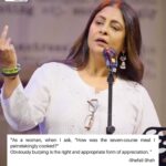Shefali Shah Instagram - “I know I have stretch marks, but we’ll then so does the sky” ❤️ “As a Woman, I Know…” By Shefali Shah is a fire performance 🔥 LINK IN BIO 🌻 . . . #shefalishah #women #womanhood #kommune #spokenfest2024 #spokenfest