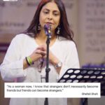 Shefali Shah Instagram - “I know I have stretch marks, but we’ll then so does the sky” ❤️ “As a Woman, I Know…” By Shefali Shah is a fire performance 🔥 LINK IN BIO 🌻 . . . #shefalishah #women #womanhood #kommune #spokenfest2024 #spokenfest