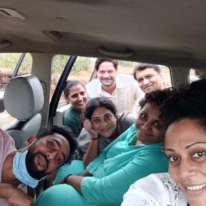 Shefali Shah Instagram - I have to take you to the UDGAM of ‘THREE OF US’ the very beginning. 

During the lock down was a zoom call, with a very soft spoken, tentative and absolutely unassuming @avinasharundhaware (whose work I admired tremendously.) It was very simple, He narrated to me a one line and I said yes. Bas! One of the many things Avinash and me agreed on was this isn’t a sad story of loss. It’s a happy story of discovery. 

Then Joining us was an unimaginable, absolutely unexpected casting genius by Avinash. @jaideepahlawat as Pradeep and @swanandkirkire as Dipankar. I was thrilled, but also intrigued waiting to see how all three of us slid into their world.
And with me was my family, @pallavisymons @sandhyabellarae @imraj_gupta laughing, cracking jokes, us cooking together, food, stories, memories and moments. Sometimes of madness and sometimes of absolute tranquility.
 
I remember the first day of shoot, we had a very early morning call time. Moon’s night shift had still not ended, and the sun was still fast asleep, Driving to the location anxiety ridden I messaged Avinash…
“You know what you are doing na? Coz I don’t.” 
And he replied “I don’t know either.” 
(In retrospect he more than well knew what he was doing, I mean look at what he has created.) 

While I was absolutely and blissfully lost and honestly that was the only way of finding Shailaja. 
We never trespassed the world of “THREE OF US”. But we  created some memories of our own. Finally all merging one into another. Not knowing now what is more real.
#ThreeOfUs
