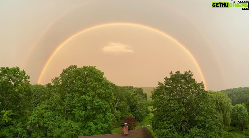 Sheri Moon Zombie Instagram - Good evening… #rainbows #nofilter #pridemonth #doublerainbow #nature