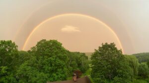Sheri Moon Zombie Instagram - Good evening… #rainbows #nofilter #pridemonth #doublerainbow #nature