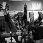 Sheri Moon Zombie Instagram – On the road backstage🧟‍♀️🧟‍♂️ #freaksonparade #backstage #highkicks #robzombie #sherimoonzombie photo by @66robfenn