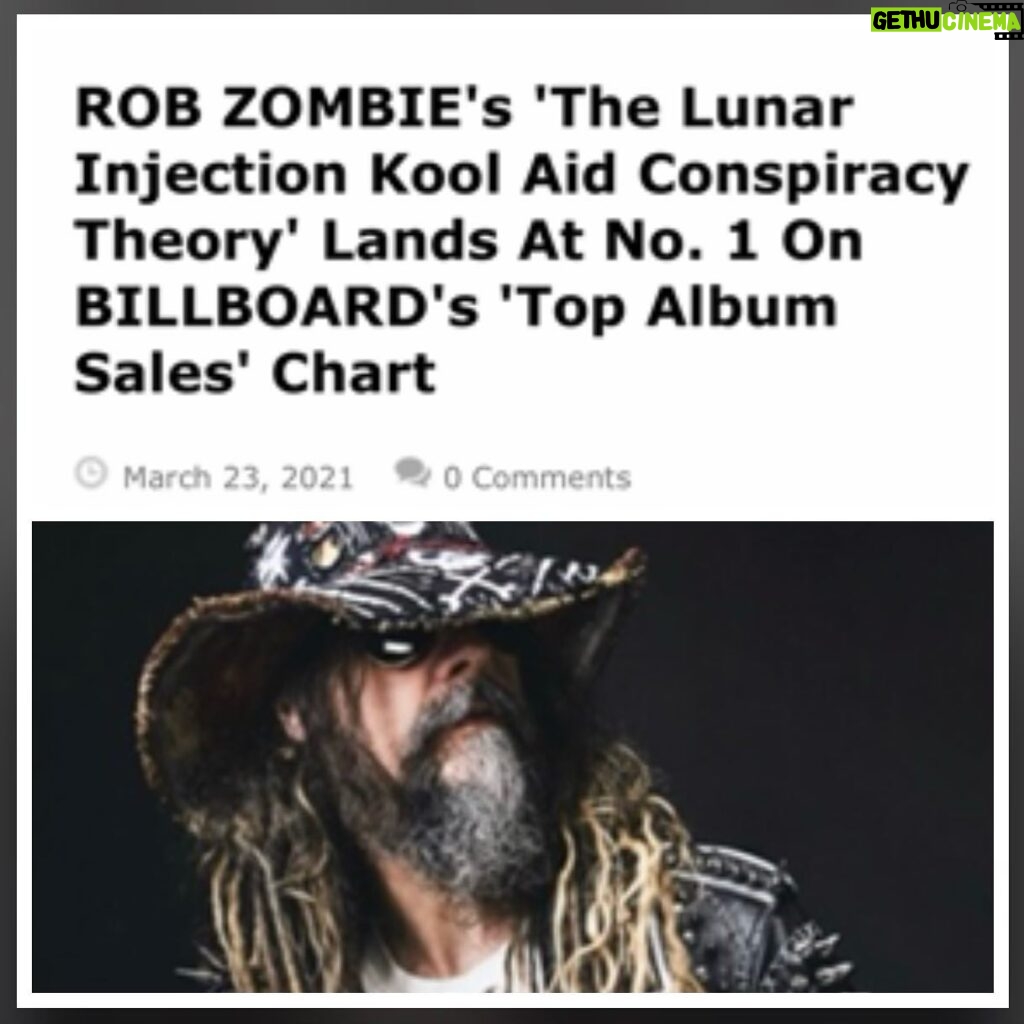 Sheri Moon Zombie Instagram - Congratulations my love @robzombieofficial 🖤🎶🖤