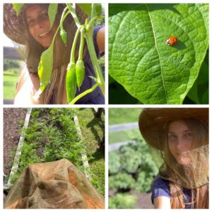 Sheri Moon Zombie Instagram - It’s September and my garden is a plenty💚 #ladybug #kale #greenbeans #hungarianpaprikapeppers 💚 #organicgarden #hatnetmusthave #carrots🥕
