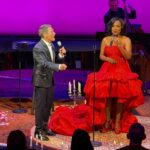 Sheryl Lee Ralph Instagram - Michael @michaelfeinsteinsings, darling, last night was fabulous! I thought I was there to sing, but from the applause, it seems my red dress was the star of the show. Thank you for having me! ❤️❤️❤️ Styled by @ivycoco23 Dress by @monsooriofficial Hair by @sharifposton Makeup by @marquiswardbeauty