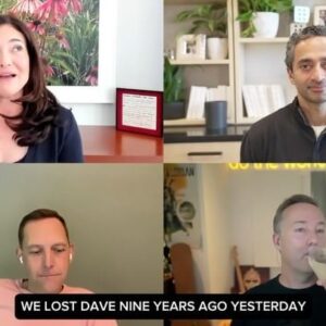 Sheryl Sandberg Instagram - Awesome to be back together with great friends and people who loved my late husband Dave so much. We laughed about good times and cried because we all miss Dave’s wisdom and his sense of humor. He would have loved this podcast — and he would have made fun of Chamath endlessly as @thefakechamath on X. Yep, it was Dave the whole time.

We also came together to talk about @screamsbeforesilence and the sexual violence that occurred in Israel on October 7th. We spoke about the undeniable evidence of Hamas’ crimes against women, the alarming rise in antisemitism, and how we can ensure the voices of victims and survivors are heard.

Thank you Chamath, @jason, and David for having me on the pod. I hope everyone listens.
