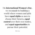 Sheryl Sandberg Instagram - On #InternationalWomensDay, we recommit to building a more equal world.