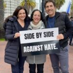 Sheryl Sandberg Instagram - Yesterday, thousands from our community gathered to march against antisemitism. Young and old, Jews and non-Jews, stood shoulder to shoulder — united in ensuring hope and tolerance can triumph over cynicism and hatred. The solidarity moved me to tears, more than once. In my lifetime, I have given many speeches about bias and discrimination. But this was my first-ever speech about antisemitism. As Jews, we say “Never Again.” But never again cannot mean “never again will we allow another Holocaust to happen.” It has to mean “Never again will we allow hate against any group to be tolerated.” And unity is the key to making that happen. It will take all of us to create a world free from racism, antisemitism, islamophobia, homophobia — from fear and bigotry in every form. A world where everyone can be proud of who they are. In times as difficult as these, this march gave me hope.