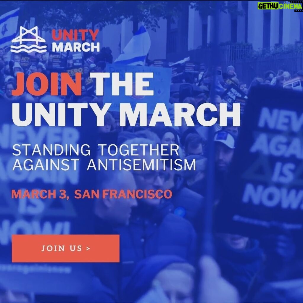Sheryl Sandberg Instagram - On Sunday, March 3, I’m marching in the @unity_march_sf to stand against antisemitism. It’ll be a day of strength, connection, and solidarity. I hope you’ll join us. The rise of antisemitism in America and around the world has been truly frightening. Targeting someone because of their religion is never the answer. Hatred and intimidation are never okay. It will take all of us to build a world free from fear and prejudice.