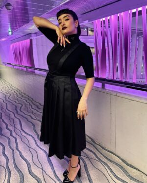 Shirine Boutella Instagram - Ce look 🖤 @prada 

Styled by @caulifinger