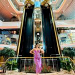 Shreema Bhattacherjee Instagram - Cruising in style 🎀with @cordeliacruises 🛳️ Dress @dagdai ✨ Styling @subrata4462 #CordeliaCruises #CordeliaCruise #Empress #Cruise #Ocean #Sunset #Luxury #Mumbai #Lakshadweep #Vacation #traveloncruise #travelblogger #travel