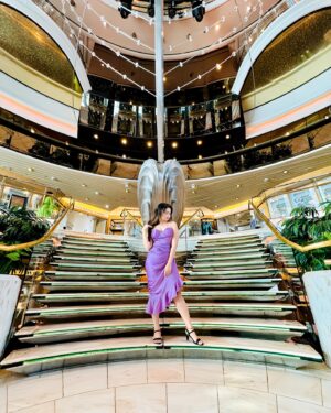 Shreema Bhattacherjee Instagram - Cruising in style 🎀with 
@cordeliacruises 🛳️

Dress @dagdai ✨
Styling @subrata4462 

#CordeliaCruises #CordeliaCruise #Empress #Cruise #Ocean #Sunset #Luxury #Mumbai #Lakshadweep #Vacation #traveloncruise #travelblogger #travel