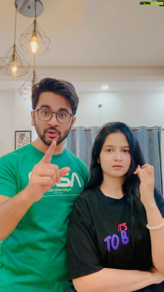 Shreema Bhattacherjee Instagram - Tag your bhoot I mean “sakchunni” in the comment 😂 . #indranilchatterjee #shreemabhattacherjee #reels #skit #funnyvideos #instareels