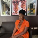 Shugatiti Instagram - Abena serwaa in her kantamanto dress @shugatitimultimedia