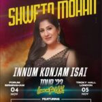 Shweta Mohan Instagram - #LONDON & #BIRMINGHAM !! We are coming for you ! ARE YOU READY ??? #InnumKonjamIsai #TOUR23UK #LiveInConcert November 4th - Forum, Birmingham November 5th - Troxy Hall, London Brought to you by @ukeventlife Tickets on the following ticketing platforms - https://www.ukeventlife.co.uk/event-details/24/Tour_23 ------------------------------------------------------------------------ https://www.ticketmaster.co.uk/vijay-yesudas-shweta-mohan-haricharan-bennet-london-05-11-2023/event/36005F01D2FD264E ----------------------------------------------------------------------- https://troxy.co.uk/event/vijay-yesudas-shweta-mohan-haricharan-bennet-and-the-band/ https://www.ticketmaster.co.uk/vijay-yesudas-shweta-mohan-harricharan-birmingham-04-11-2023/event/1F005F0E9B403C0D?brand=theatresonline&irgwc=1&awtrc=&camefrom=CFC_BUYAT_1299588&ircid=7559