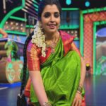 Shyamala Instagram - అందరికి శ్రీ క్రోధి నామ సంవత్సర ఉగాది శుభాకాంక్షలు 🙏 #happyugaadi 😊 Saree:@saradasarees1959wholesale_shop Jewellery:neelias_official Styled:@_thepriyankanarayan_