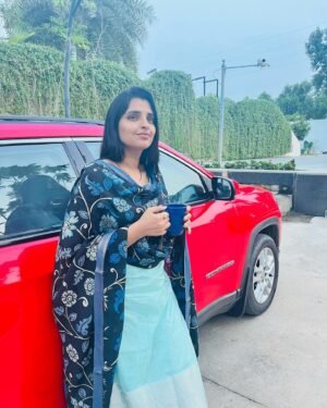 Shyamala Instagram - #goodweather #goodvibes 😊 @anvithafashions ❤️ this dress