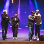 Silvia Abril Instagram - Feliz de compartir escenario con Leo Harlem, Goyo Jiménez, Luis Piedraíta y siempre de volver a EMHU 🖤 Gracias por el recibimiento A Coruña 😍