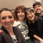 Silvia Abril Instagram - Feliz de compartir escenario con Leo Harlem, Goyo Jiménez, Luis Piedraíta y siempre de volver a EMHU 🖤 Gracias por el recibimiento A Coruña 😍
