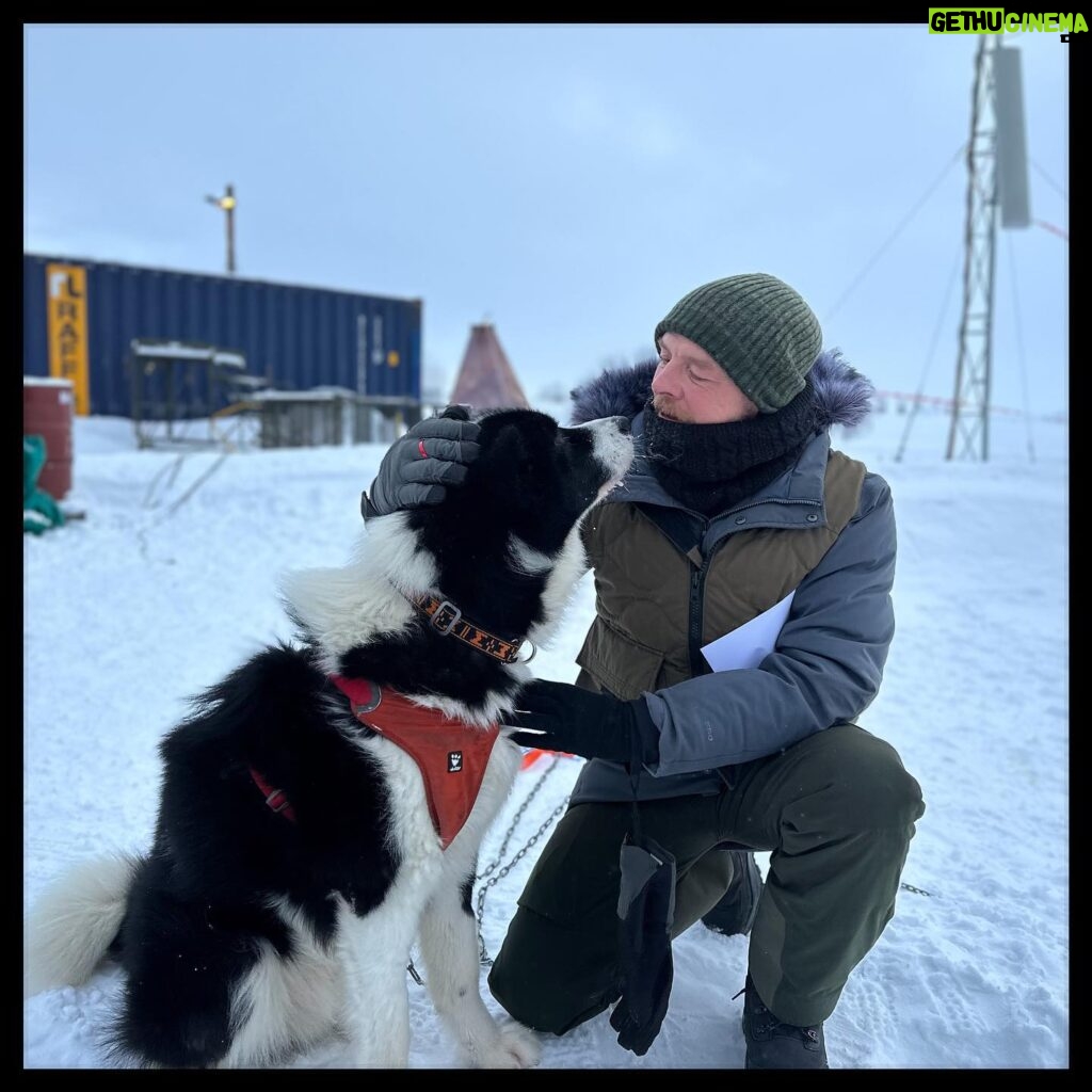 Simon Pegg Instagram - Me and Brennin ❤️ #missionimpossible #arctic #snow #dogs #dogsofinstagram